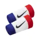 【NIKE 耐吉】護腕 Swoosh Doublewide Wristbands 紅 藍 棉質 吸汗 運動 護具(N000158662-0OS)