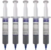 5-Pack Reusable Thermal Paste (7 Oz/200g), LARGE Syringe Thermal Grease Cool ...
