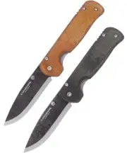 Condor Krakatoa Folding Pocket Tactical Knife Scandi Camping Carbon Steel 87.8mm