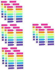 COHEALI 4pcs 6 Reading Stickers Page Markers Sticky Index Tabs for Books for Note-Taking