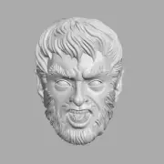 Werewolf by Night v1 custom head for Marvel Legends & other action figures