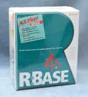 MICRORIM R:BASE 4.5++ 32-BIT RELATIONAL DATABASE ON FLOPPYS, FACTORY SEALED BOX!