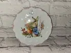 Peter Rabbit Beatrix Potter Set of 2 Salad Plates Scalloped Pink Easter 8" D