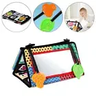 Tummy Time Mirror Flip Baby Mirror Floor Mirror Black & White Sensory Toy 0-12M