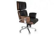 SK Designer Living | Replica Eames High Back Executive Desk / Office Chair | Black (V2)