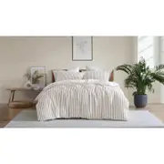 Ardor Boudoir King Frankie Stripe Quilt Cover Set Natural