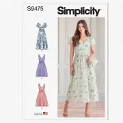 ChicStitch Dress Kit: Multicolor Patterns for Sizes 6-14 (Code S9475)