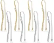[TOGEVAL] Adjustable Bra Shoulder Straps for Women Non-slip Bra Extenders Shiny Straps