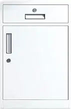 Filing Cabinet Under Desk File Data Organizing Cabinet File Cabinet Office Storage Storage Cabinet with Lock Movable Cabinet File Storage Cabinets(White)