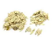 50 Pcs Mini Flower Leaf Design Jewelry Case Lock Hasp Staple Set