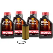 4L Motul 8100 X-MAX 0W40 Wix Filter Motor Oil Change Kit For Audi VW API SN (for: Porsche)