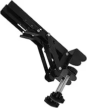 MUCKLILY 2pcs Computer Desktop Hand Rest Computer Accessories Extender Desk Desktop Extension Bracket Desk Shelf Extender Desk Extension Tray with Drawer Amp Stand Black Stainless Steel