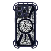 iPhone 16 Pro Ultra Bounce Case MagSafe Compatible Transparent Black Cute Funny Doodle Graffiti Drawings