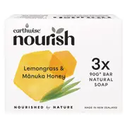 Organic Earthwise Nourish Natural Soap Bar Lemongrass and Manuka Honey – Fresh, healthy organic delivery | Doorstep Organics