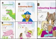 EC Colouring Books Bleedproof 250GSM Pirates Fairies Farmlife Dinosaurs Ponies