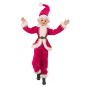 RAZ Imports 19" Posable Santa Elf in Pink White NEW! 4202580