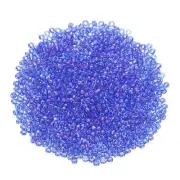 2000 Pcs Glass Seed Beads, 2mm Mini Glass Seed Spacer Bead, Blue