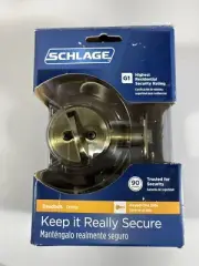 Schlage Single Cylinder Deadbolt Aged Bronze B60N V 716 - new in box