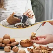 Walnut and Pecan Opener Tool with Non-Slip Handles - Nut Cracker Plier