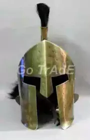 Armor Knight Adult Christmas Costume Medieval 300 Spartan Leonidas Movie Helmet