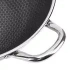 US Wok Pan 304 Stainless Steel Stir Fry Wok Round Non Stick Skillet Deep