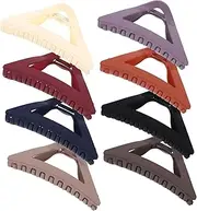 CRILSTYLEO 8pcs Shark Clip Hair Accessories Grips Hair Clips for Styling Sectioning Women Style Elegant for Goody Claw Thick Decorative Jumbo Claws Triangular Large Plastic