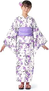 COLORFUL CANDY STYLE NB700310 Yukata Set, 43.3 inches (110 cm), Hanamizuki, Purple, Children's Yukata Set, Dress, Fireworks Display, Summer Festival, Girls