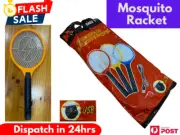 Electric Bug Zapper Tennis Racket Mosquito Fly Swatter Insect Killer Handheld AU