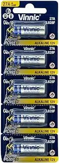 Vinnic Blister Pack of 5 Batteries 27A Alkaline 12V L828f L828f
