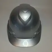 Custom Painted Hard Hat Ridgeline Cap Style Metallic Silver