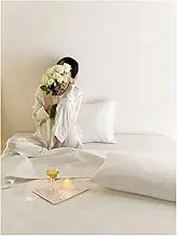 3 Piece Quilt Set 100% Cotton Twin Full/Queen Quilt Set Bedspread with 2 Pillow Shams Reversible Lightweight Coverlet Summer Comforter Set (Color : White, Size : 230x245cm-90x96 inch)