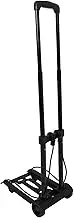 Angoily Portable Foldable Utility Cart with Double Wheels and Elastic Cord for Lightweight Compact Luggage Hand Truck for Shopping and Travel