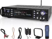 Pyle Wireless Bluetooth Home Stereo Amplifier - Hybrid Multi-Channel 3000 Watt