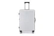 Kate Hill Bloom Large Wheeled Trolley Hard Suitcase Luggage White 120-139L