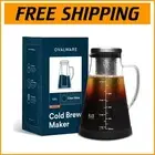 Elegant 1.0L Cold Brew Iced Coffee and Tea Infuser Pitcher with Stainless Filter