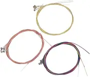 MINAOLULUS 3 Sets Smooth Coated Metal Guitar Strings for Acoustic and Classical Guitars Easy to Replace and Portable Musical Instrument Accessories for Musicians the Go