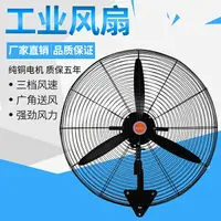 在飛比找樂天市場購物網優惠-工業用220v 電風扇 工廠電扇 工業風扇 掛壁墻扇 強力純