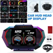 OZNALA GPS+OBD2 HUD Head Up Display Digital Speedometer Dual System Temp Alarm Multiple