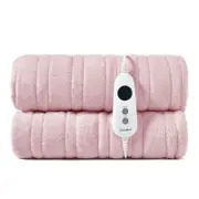 Dreamaker Coral Fleece Heated Throw Blush Pink 180x200cm