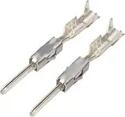 BIZOCA 50/100/200Pcs 964269-2 964274-2 Male Female Wire Crimp Terminal Pin for Auto Spade Connector(Male,200Pcs)