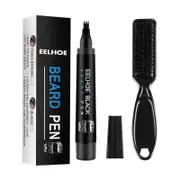 Beard Filling Pen Waterproof Kit Salon Hair Engraving Styling Eyebrow Tool black