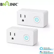 BN-LINK 2 Pack WiFi Heavy Duty Smart Plug Outlet with Timer Function 2.4 Ghz