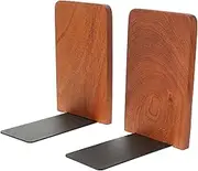 2Pcs Bookends with Metal Base Stylish Office Accessories for Desktop Organization File Book Organizer Modern Design for Bookshelves and Home Decor