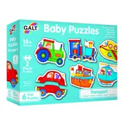 2pc Galt Baby Jigsaw Puzzles Transport Learning Game Early Leanring Toy 18m+