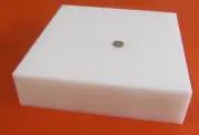 Acetal Sheet, White POM 3.00" Thick x 12" Width x 12" Length