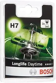 Bosch H7 (477) Longlife Daytime Headlight Bulb - 12 V 55 W PX26d - 1 Bulb