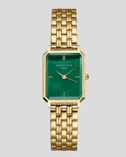 [Rosefield] Rosefield Girls' Octagon Xs Watch in Emerald/Steel Gold One Size Emerald/Steel Gold