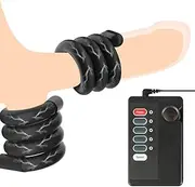 Electric shock Penis Ring Extender Enlarger Enhancer Vibration Cock Penis Rings 2pcs Cock Rings for Adult Men Sex Toys