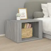 Grey Sonoma Bedside Table 57x55x36 cm Engineered Wood Nightstand Storage Drawer