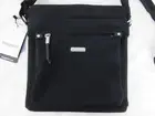 Baggallini Go Bag Black Crossbody Purse Strap Pockets Lined Wristlet W/RFID NWT